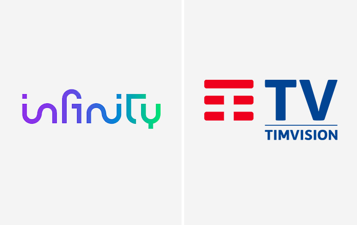 infinity-timvision infinity e timvision loghi
