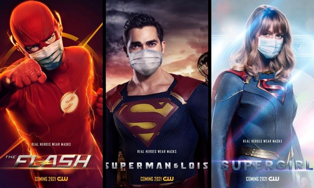 The CW mette le mascherine ai suoi supereroi The Flash, Superman e Stargirl The CW mette le mascherine ai suoi supereroi The Flash, Superman e Stargirl