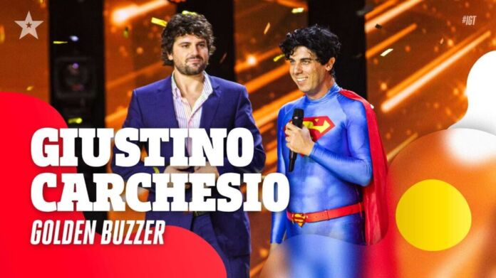 giustino golden buzzer Italia's got talent