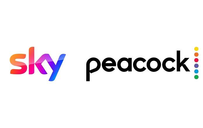 Peacock_and_Sky_Logos Peacock su Sky