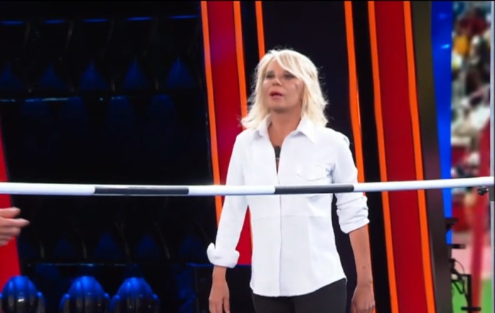 tu-si-que-vales-2021-maria-de-filippi-salta gianmarco tamberi e maria de filippi a Tu Si que vales