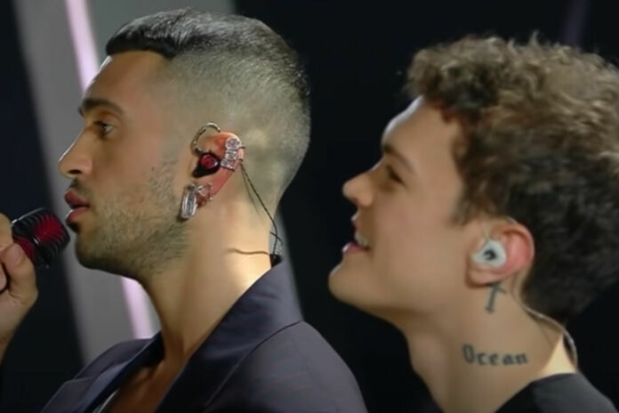 mahmood e blanco sanremo 2022 Sanremo Ascolti Tv sabato 5 febbraio