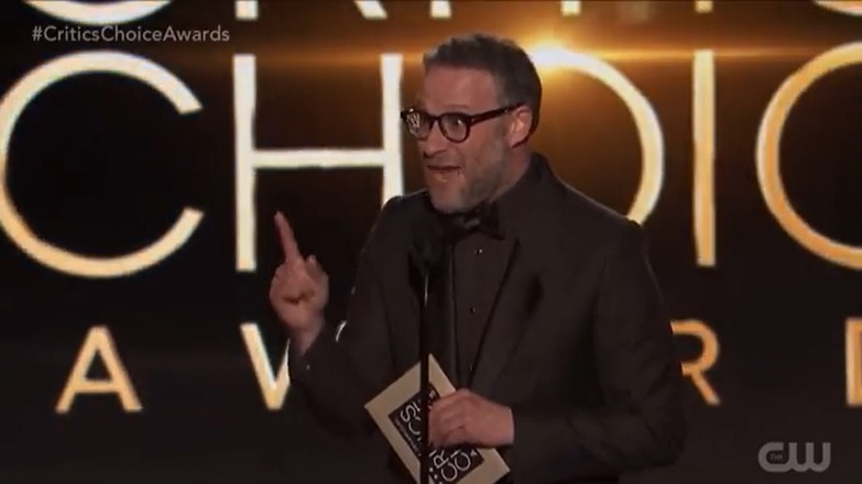 Seth Rogen prende in giro The CW durante i Critics Choice Awards “0 nomination, state dicendo che è pessimo!” Seth Rogen prende in giro The CW durante i Critics Choice Awards “0 nomination, state dicendo che è pessimo!”